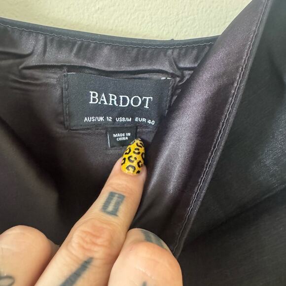 Bardot Black Nina Mini Dress size Medium - Picture 5 of 10